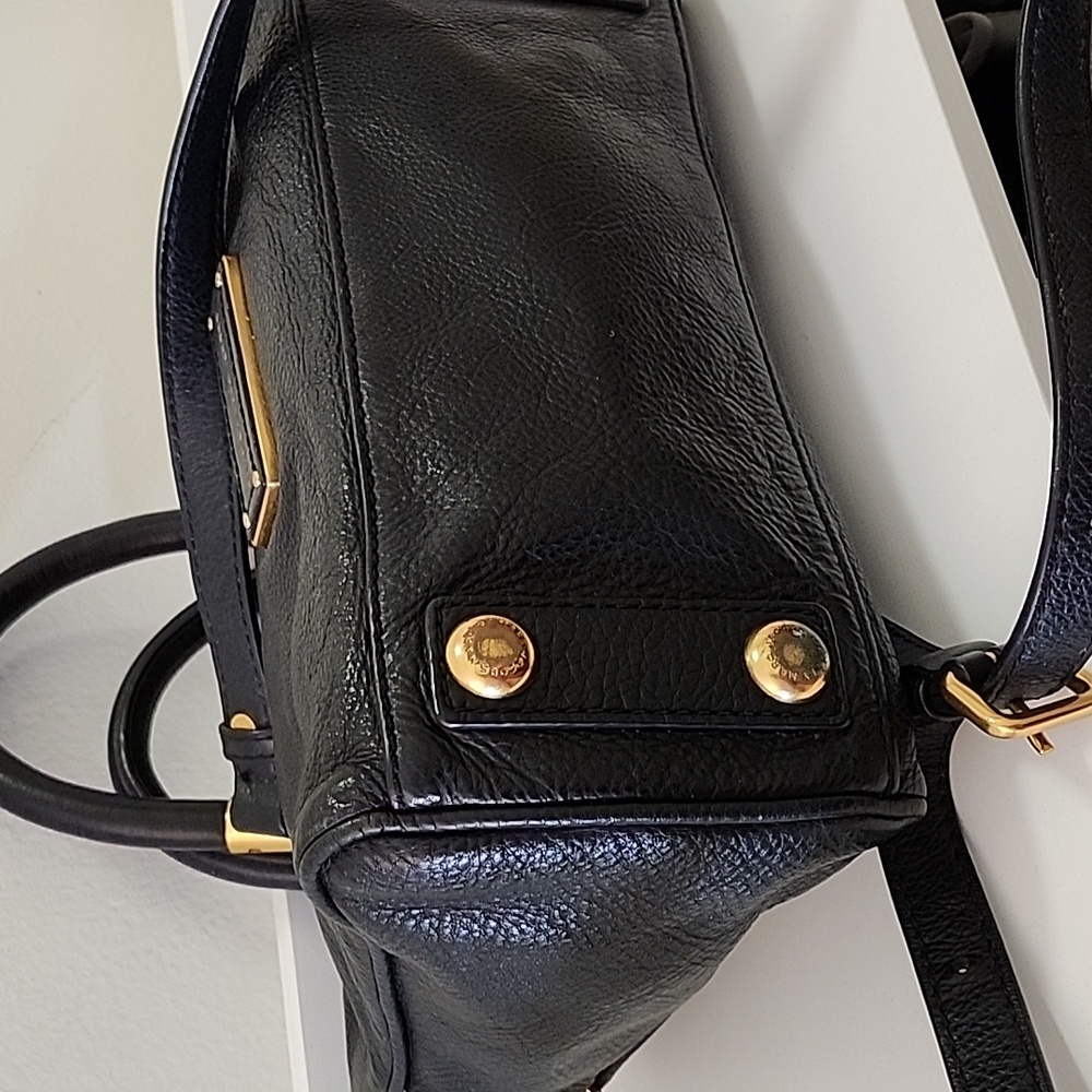 Marc Jacobs Y2K Bag Too Hot to Handle Leather Satchel Black Bag - Picture 9 of 16